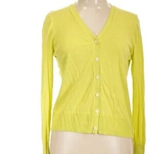 Amazon Essentials Yellow V-Neck Button Cardigan